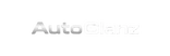 Minimalist wordmark logo: just the text 'AutoGlanz' in bold, modern sans-serif typography, silver/wh